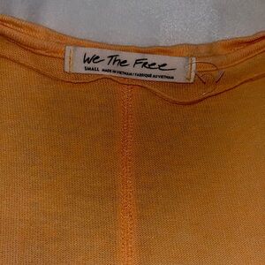 Casual oversized orange shirt from Free People